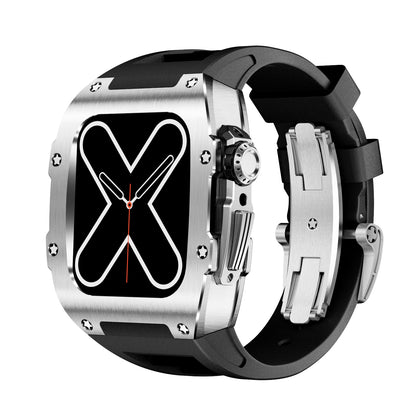 RM7002 Series - Silver Tank Apple Watch Case