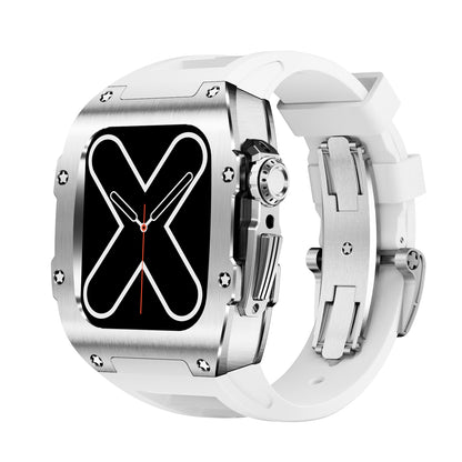 RM7002 Series - Silver Tank Apple Watch Case