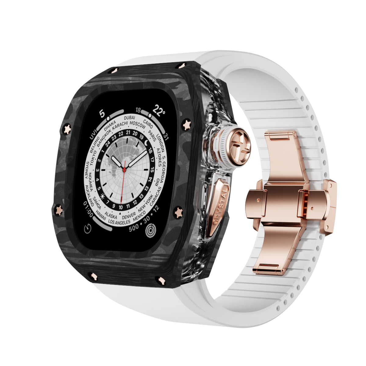 RM7010 Crysta Series - Obsidian Apple Watch Case