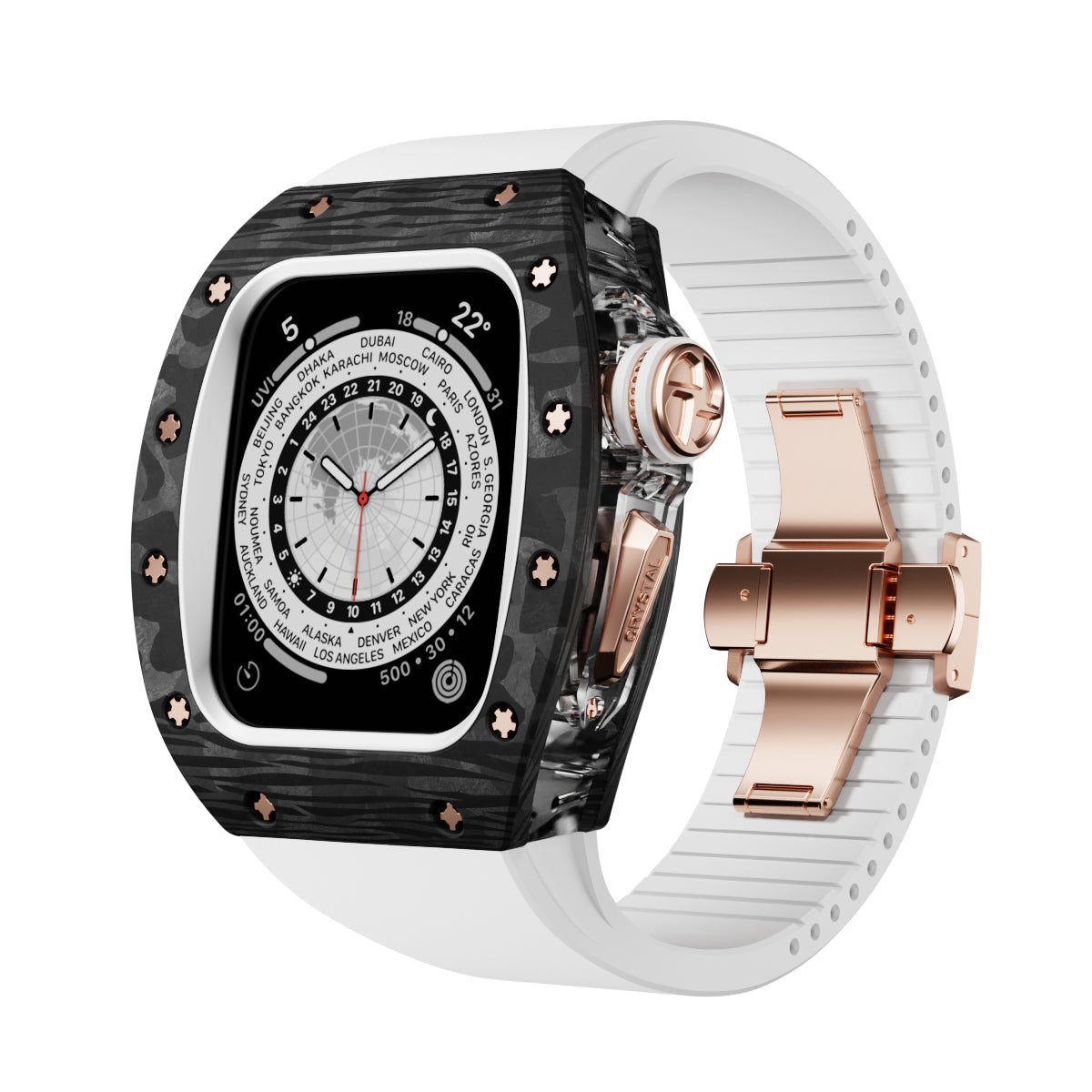 RM7010 Crysta Series - Obsidian Apple Watch Case