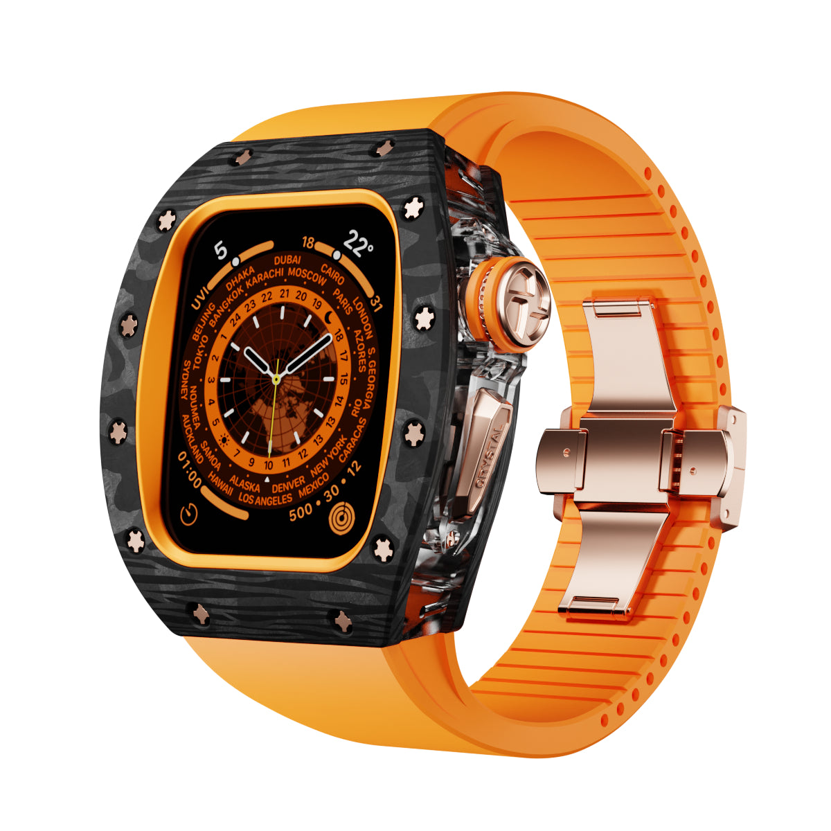 RM7010 Crysta Series - Obsidian Apple Watch Case