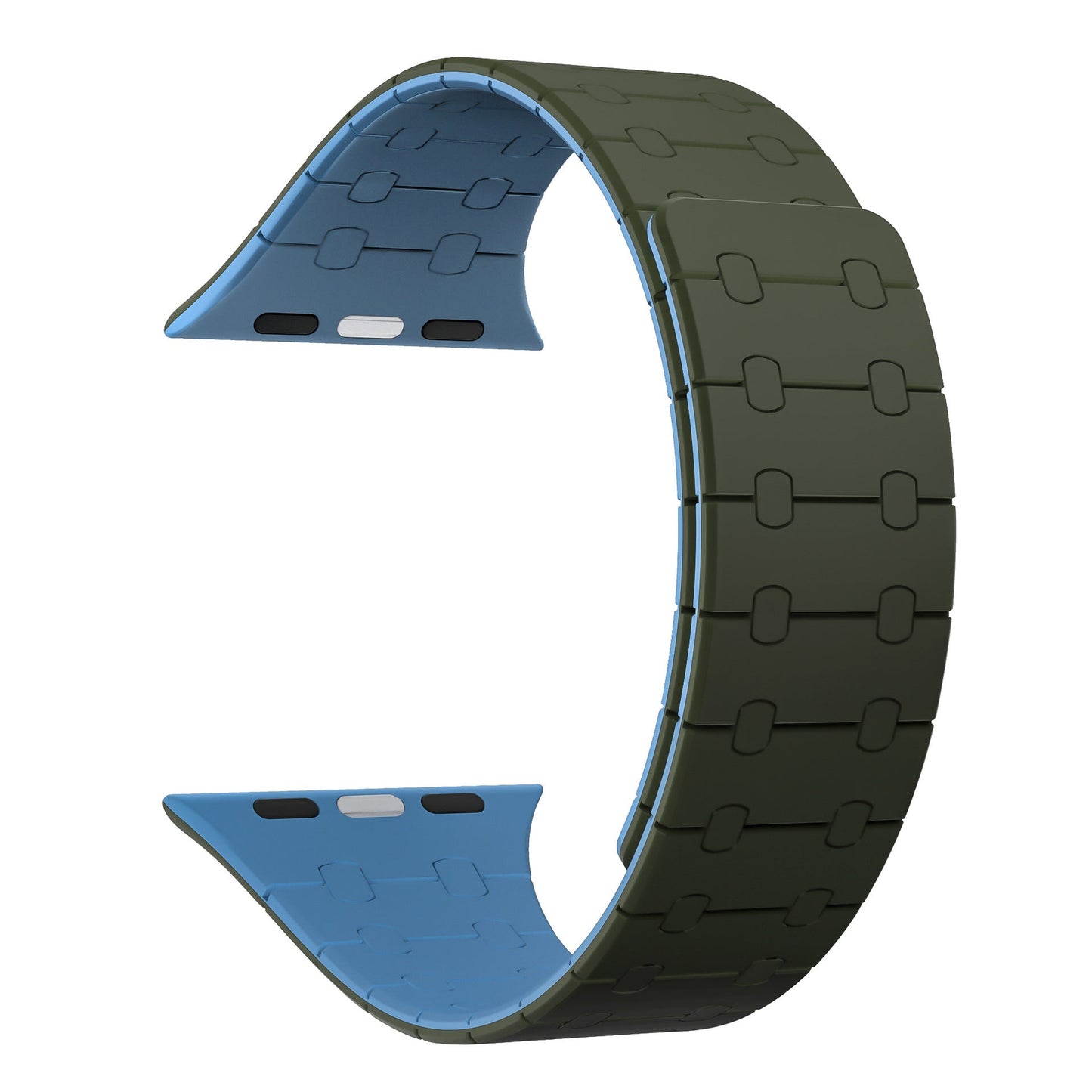 Two-Color Magnetic Silicone Band For Apple Watch