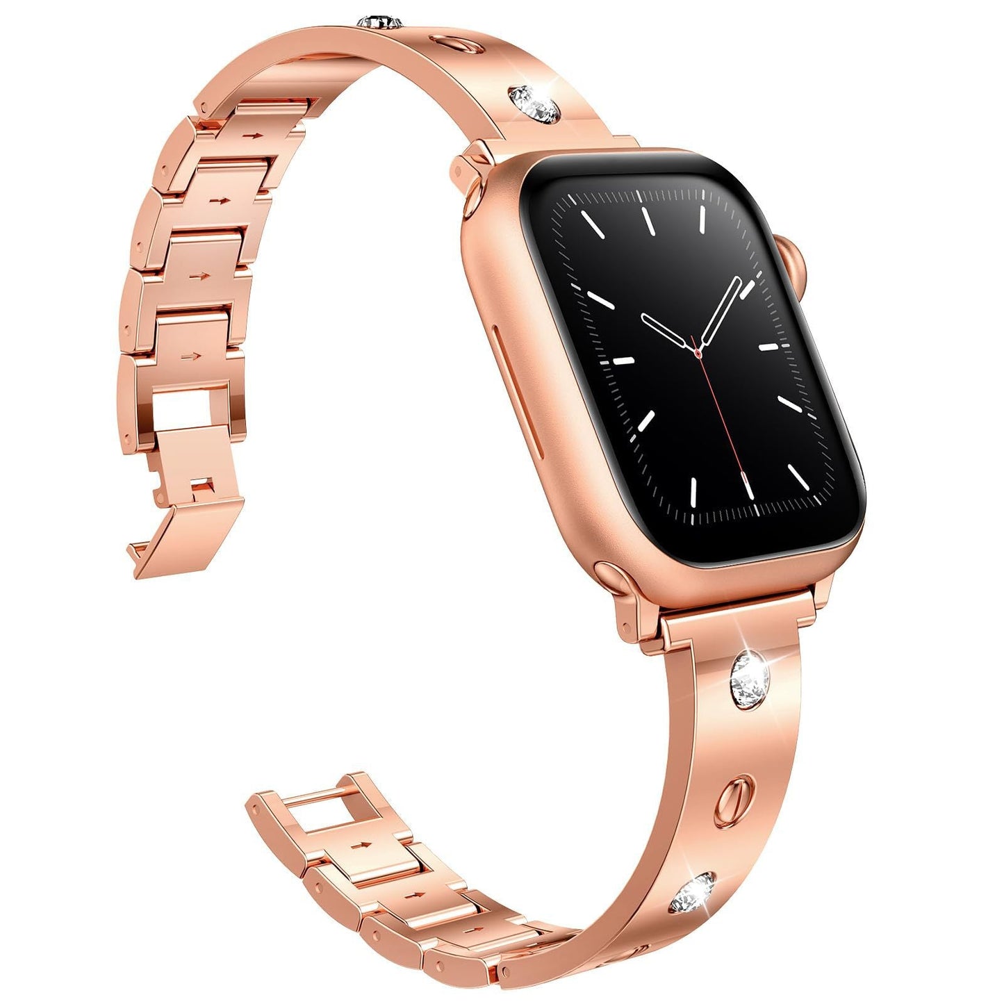 Diamond-studded metal buckle Bracelet For Apple Watch