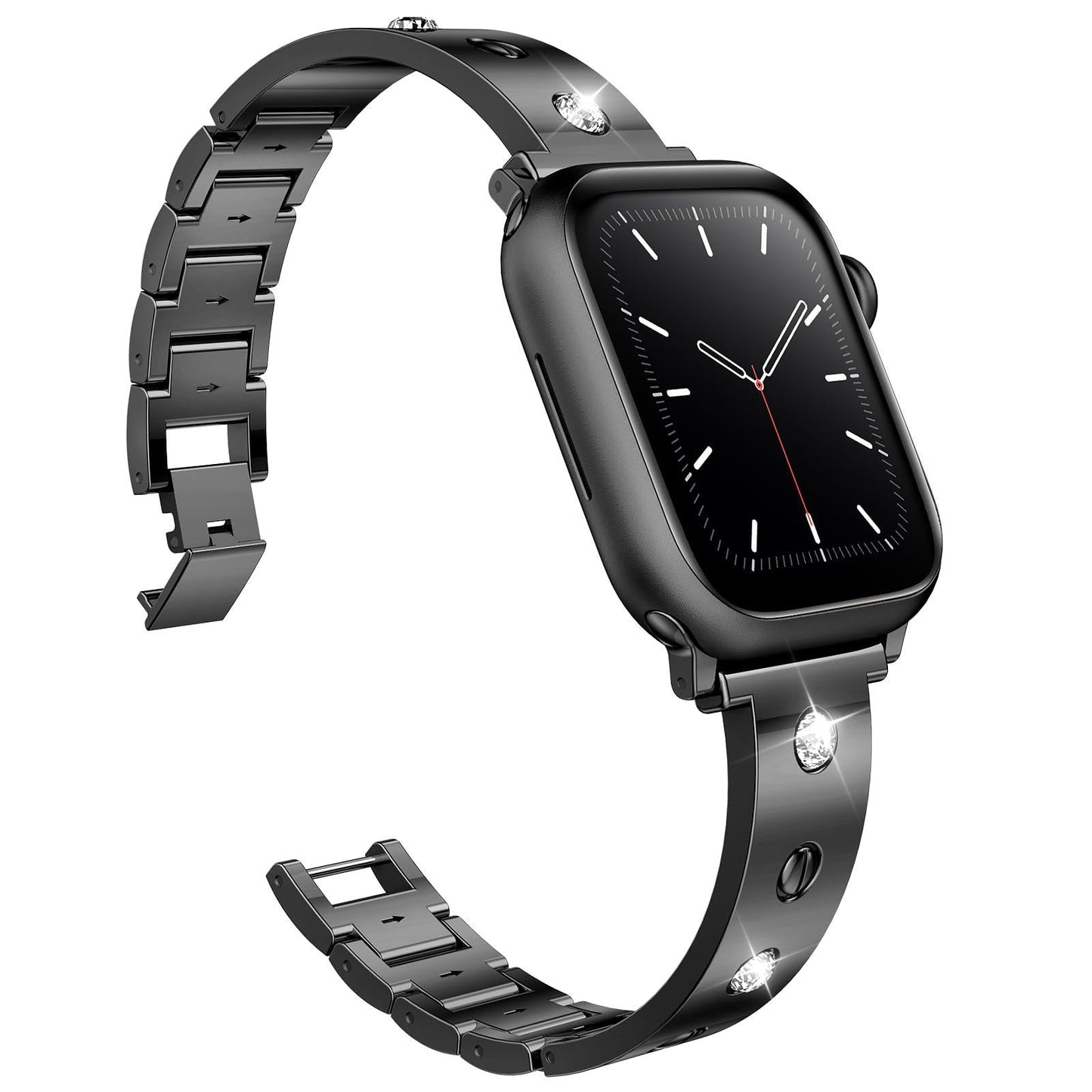 Diamond-studded metal buckle Bracelet For Apple Watch