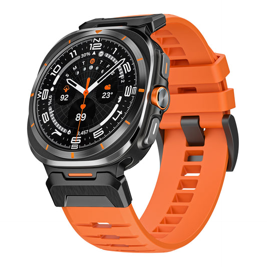 Mecha Style Fluororubber Band For Samsung Watch Ultra