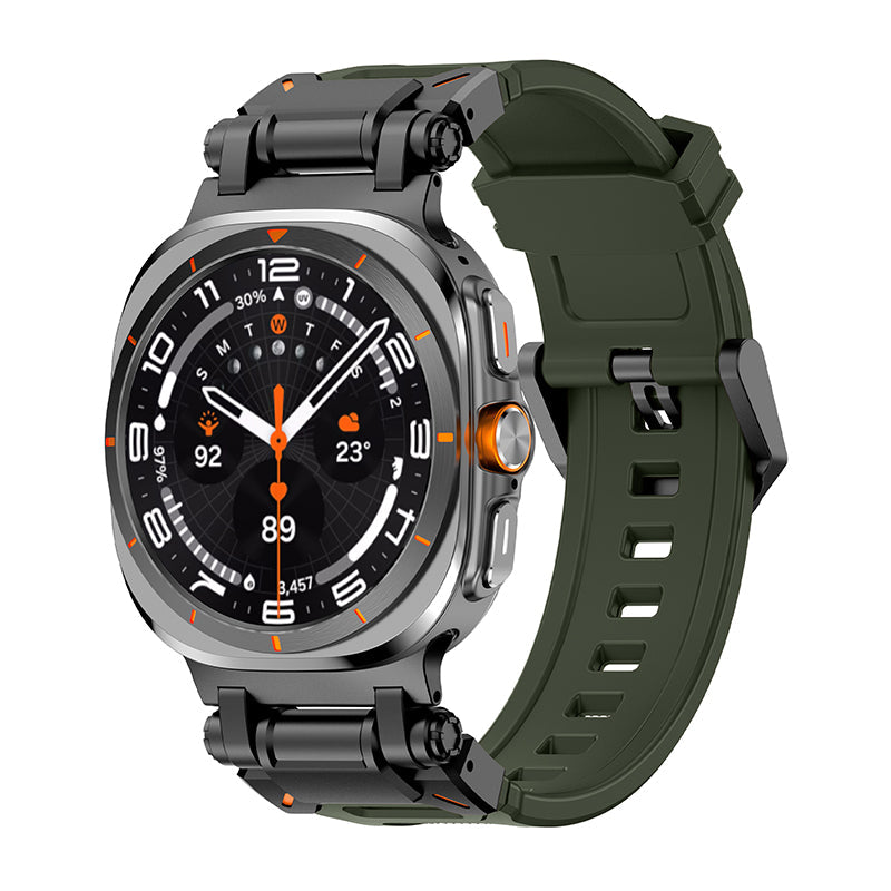 Explorer Rubber Band With Titanium Adapter For Samsung Watch Ultra