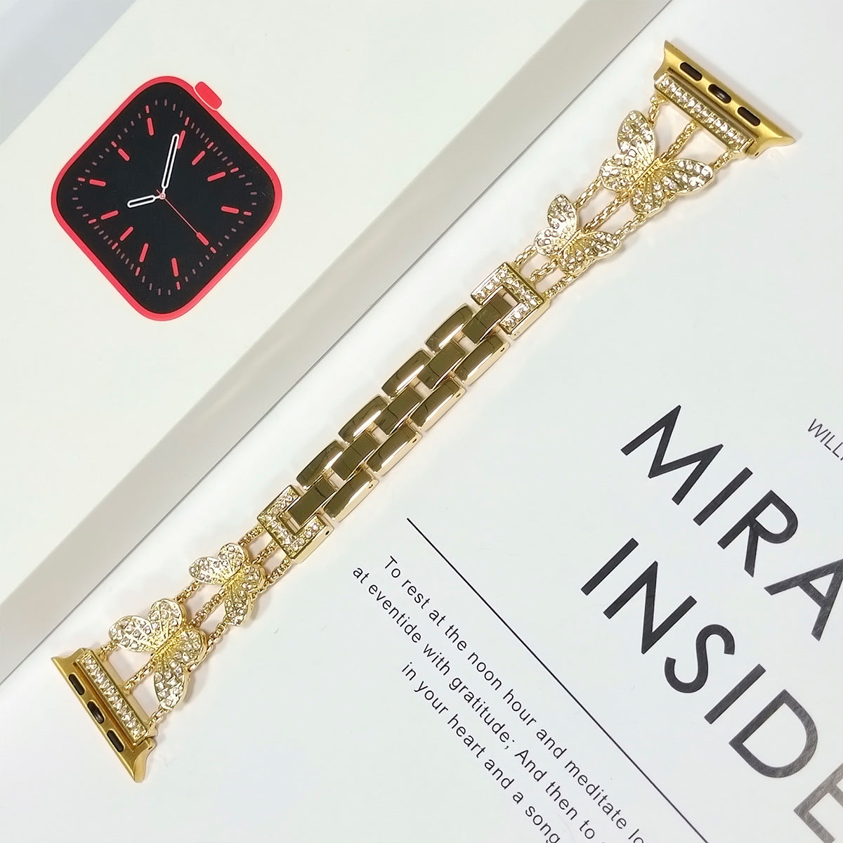 Butterfly Bling Diamond Link Bracelet for Apple Watch