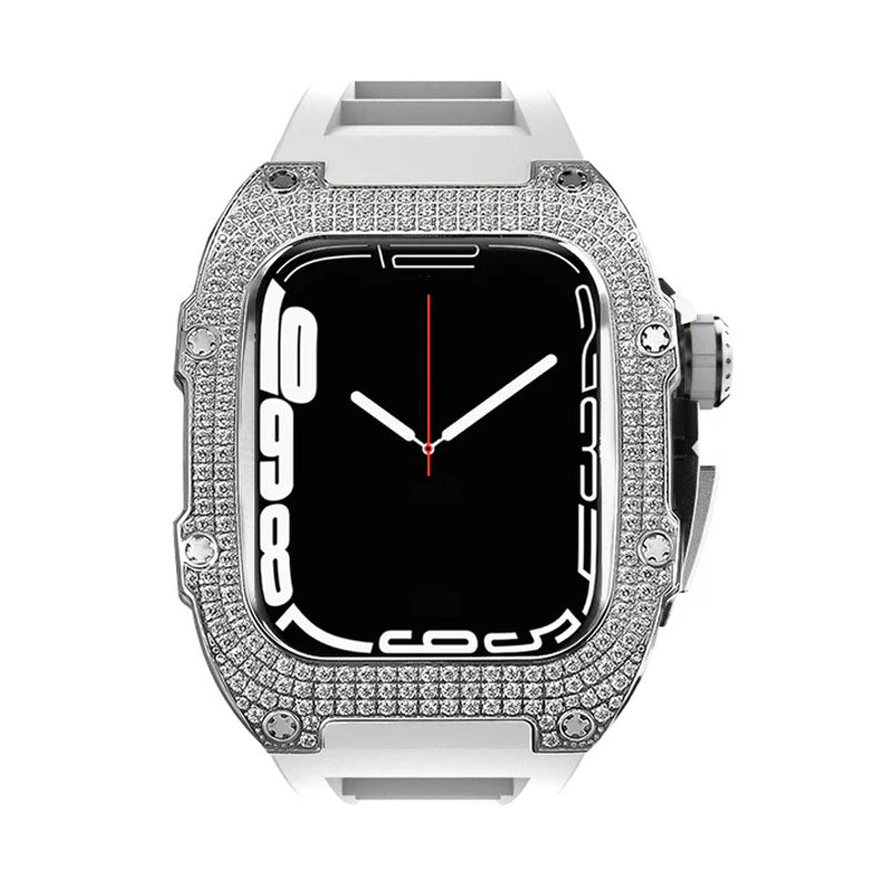 RM7002 Zircon Series - Silver Tank Apple Watch Case