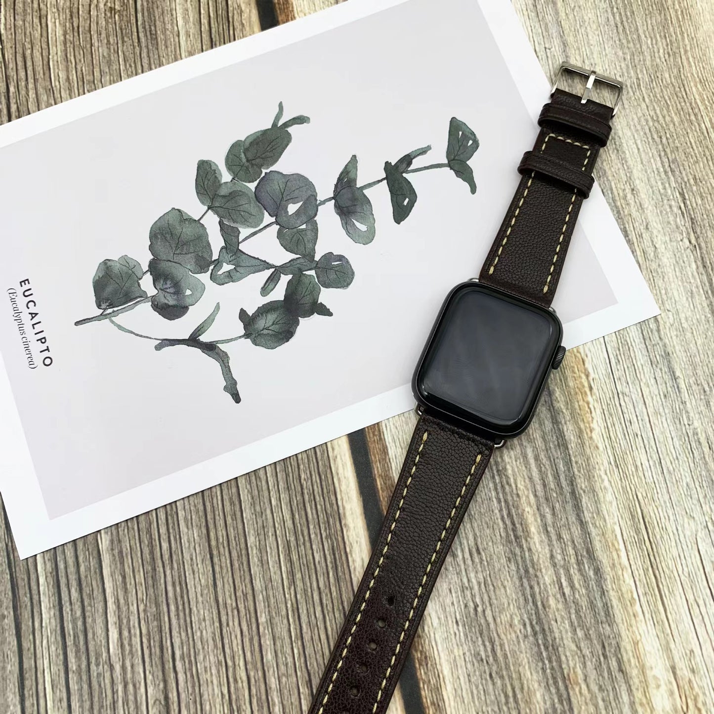 Goatskin Leather Strap For Apple Watch