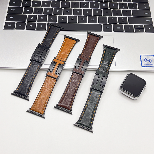 Vintage Leather Magnetic Strap for Apple Watch Bands