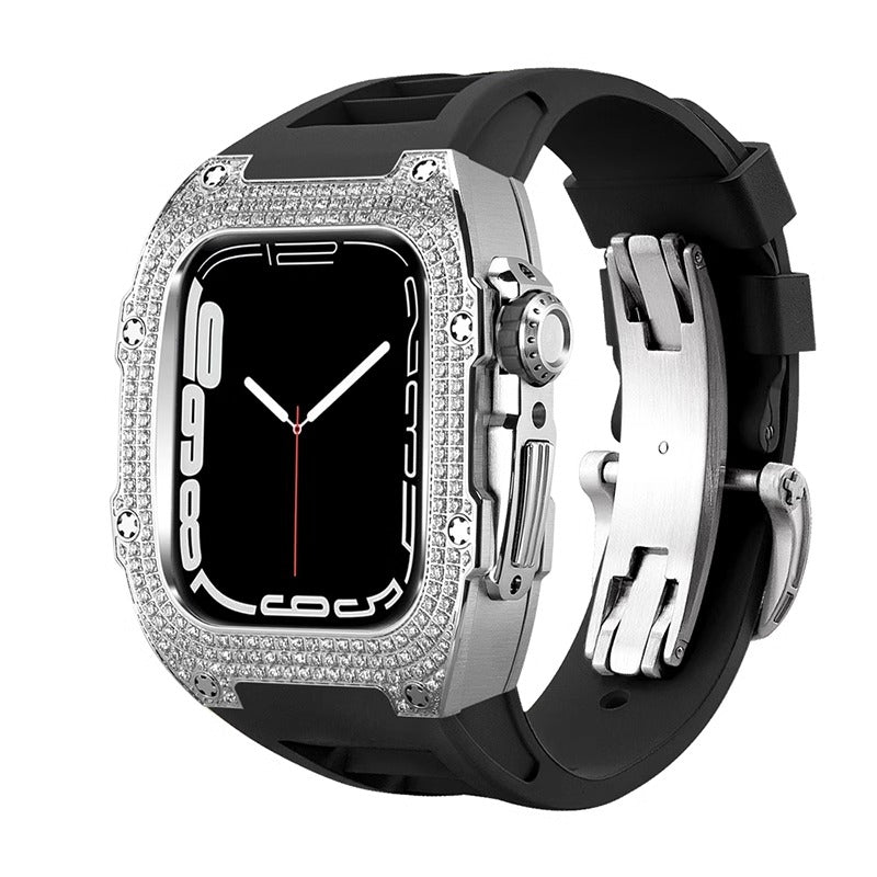 RM7002 Zircon Series - Silver Tank Apple Watch Case