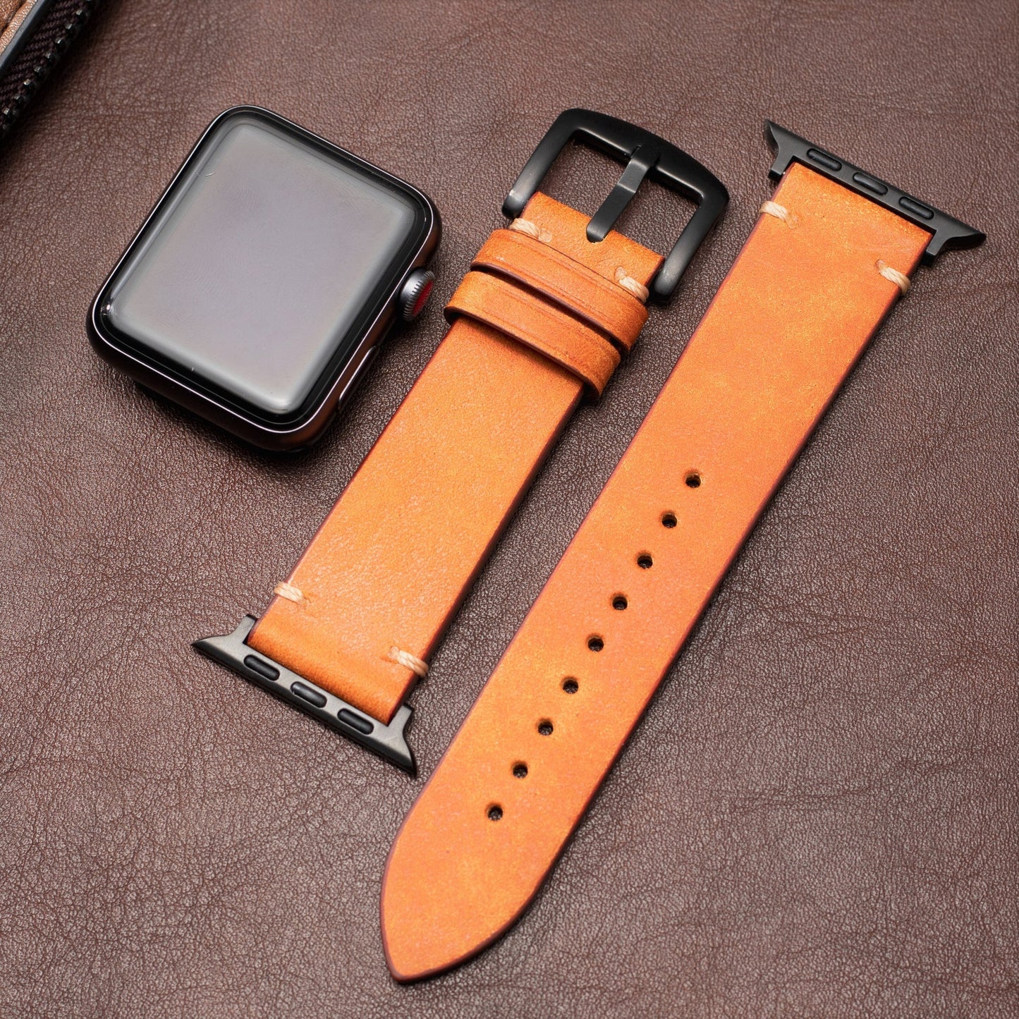 Premium Italian Leather Strap For Apple Watch