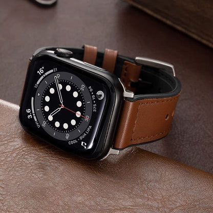 Leather Silicone Apple Watch Band