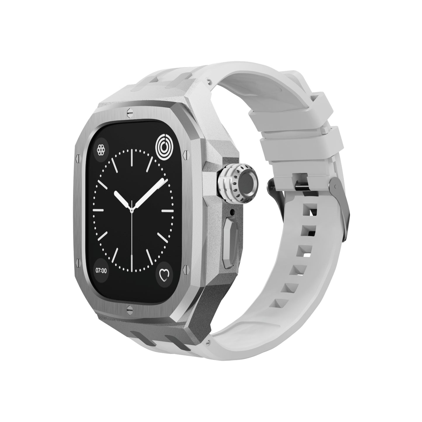 AP6008 Retrofit Kits - Silver Armor Apple Watch Case