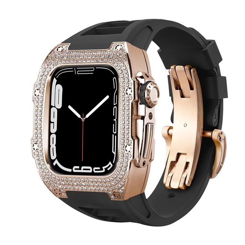 RM7002 Zircon Series - Golden Tank Apple Watch Case