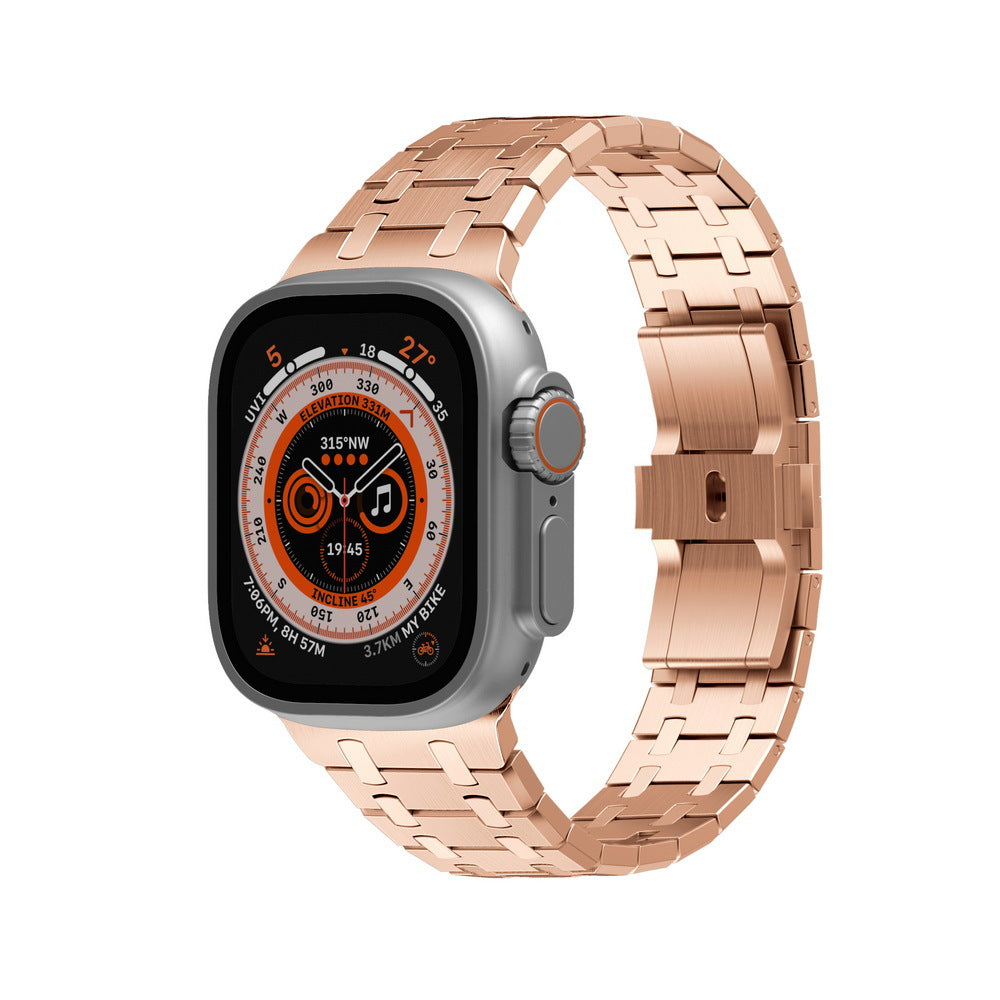 NEW AP Stainless Steel Double Chain Refit Band For Apple Watch