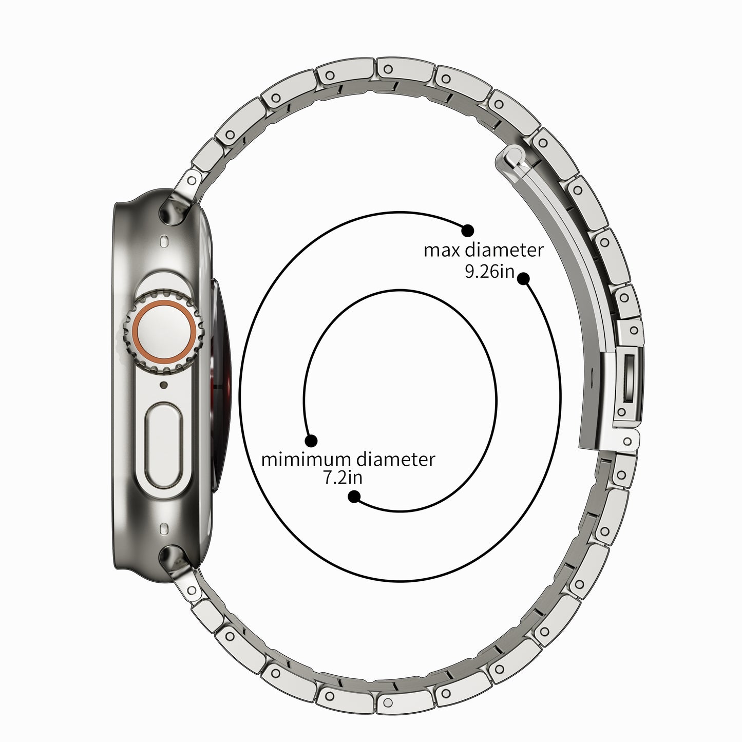 BG Titanium Band for Apple Watch