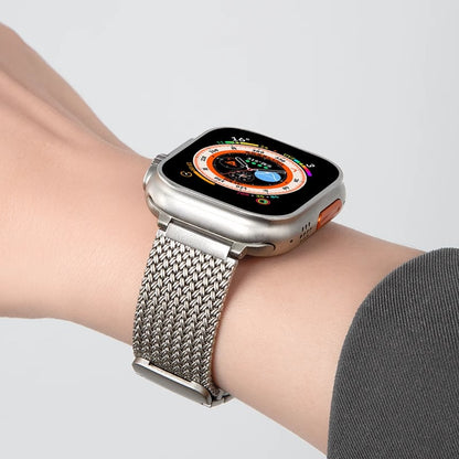 Stainless Steel Braided Magnetic Band For Apple Watch