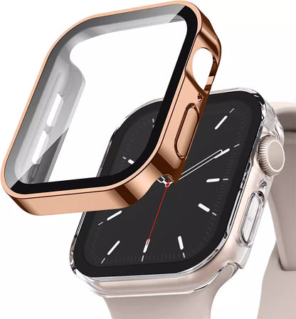 Pack Case with Tempered Glass Screen Protector for Apple Watch