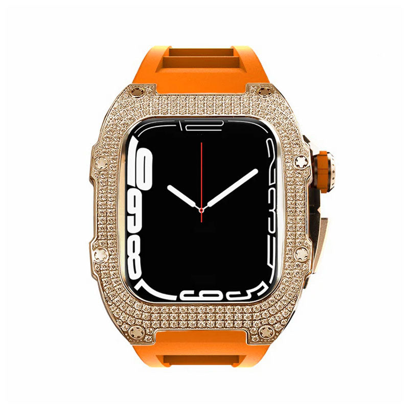 RM7002 Zircon Series - Golden Tank Apple Watch Case