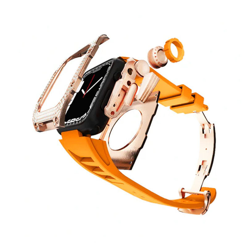 RM7002 Zircon Series - Golden Tank Apple Watch Case