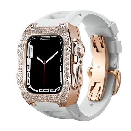 RM7002 Zircon Series - Golden Tank Apple Watch Case