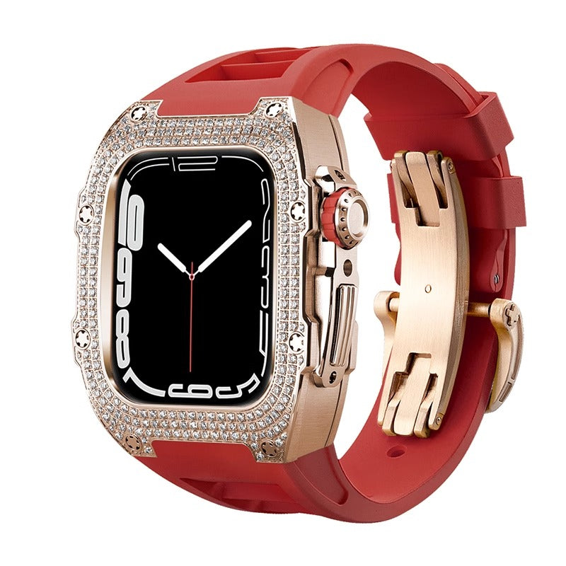 RM7002 Zircon Series - Golden Tank Apple Watch Case