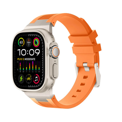 AP New Connector Silicone Band For Apple Watch