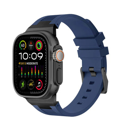 AP New Connector Silicone Band For Apple Watch