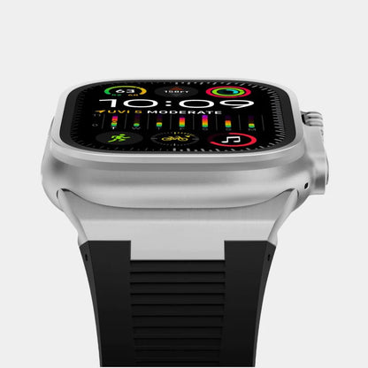 AP New Connector Silicone Band For Apple Watch