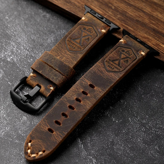 Handmade Vintage Leather Apple Watch Band