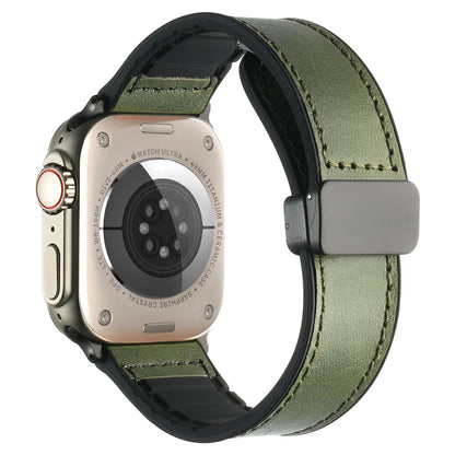 Leather Silicone Band For Apple Watch