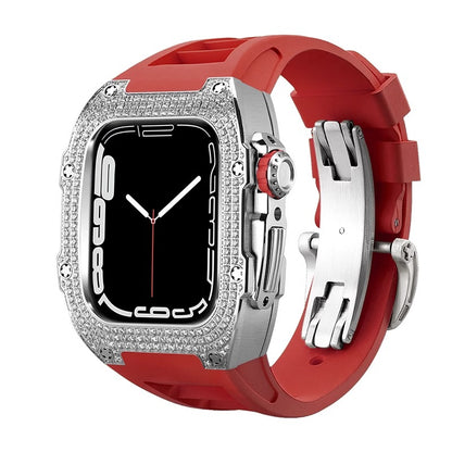 RM7002 Zircon Series - Silver Tank Apple Watch Case