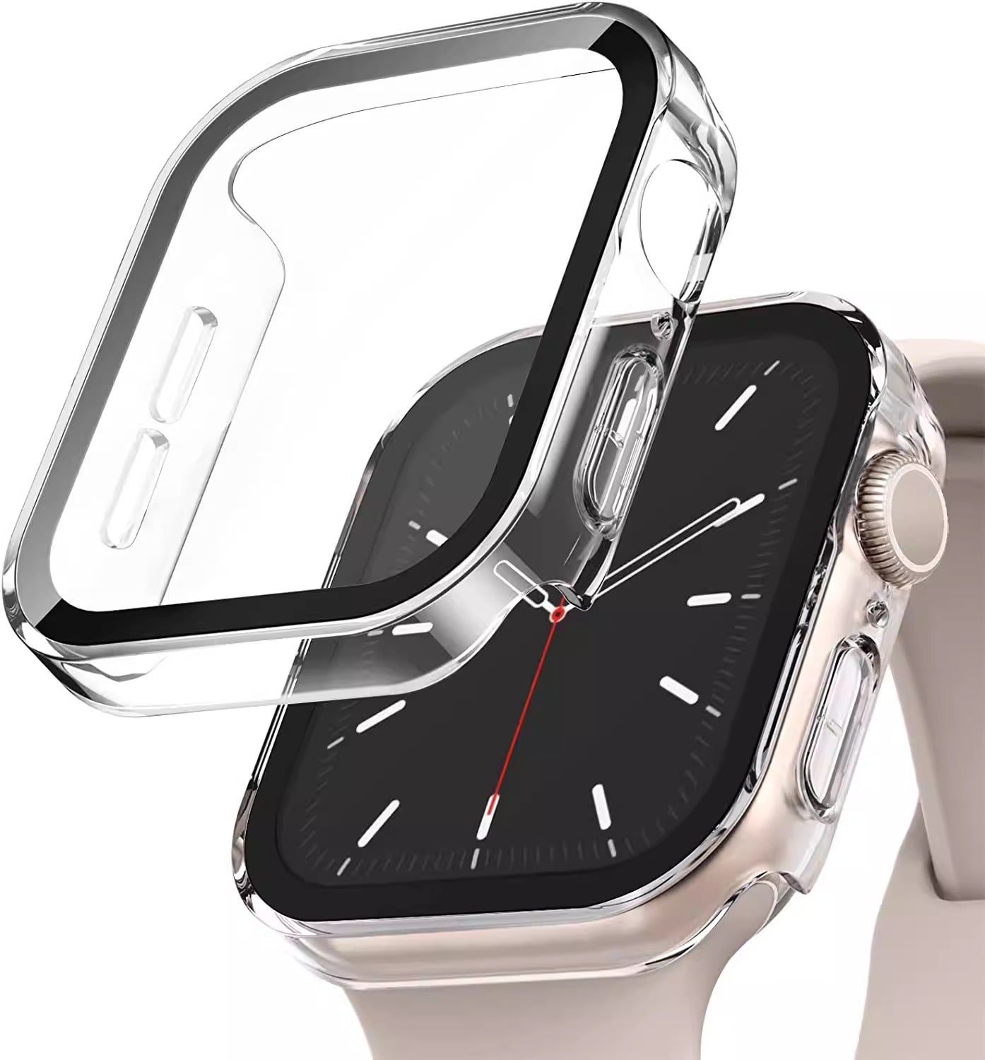 Pack Case with Tempered Glass Screen Protector for Apple Watch