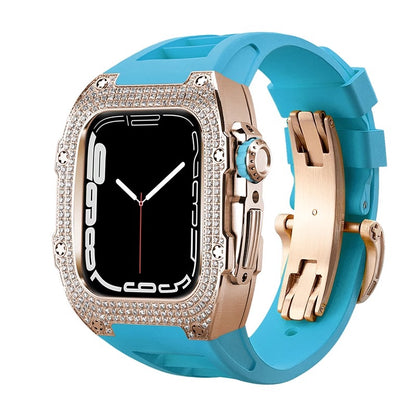 RM7002 Zircon Series - Golden Tank Apple Watch Case