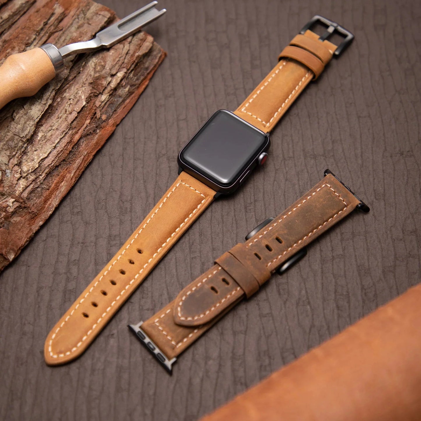 Classic Leather Apple Watch Band